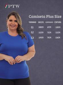 Plus Size Blouses - bleu indigo - Voir 7