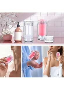 5/8/1 pièce Tubes vides pour masque à l'argile, flacons vides pour déodorant, tubes en plastique pour baume à lèvres, flacons ronds rechargeables avec bouchon à vis pour déodorant, convient pour le rouge à lèvres DIY, la crème solaire, les crayons - Multicolore - Voir 6