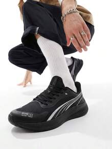 Puma Pounce Lite PTX Men's Running Shoes Black / White 311729 - 黑色 白色 - 查看 1