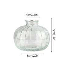 Florero de Vidrio Estético, Maceta para Hidroponía, Suministros para Arreglos Florales, Florero Transparente, Adornos de Mesa, Decoración del Hogar - S16 - Ver 2