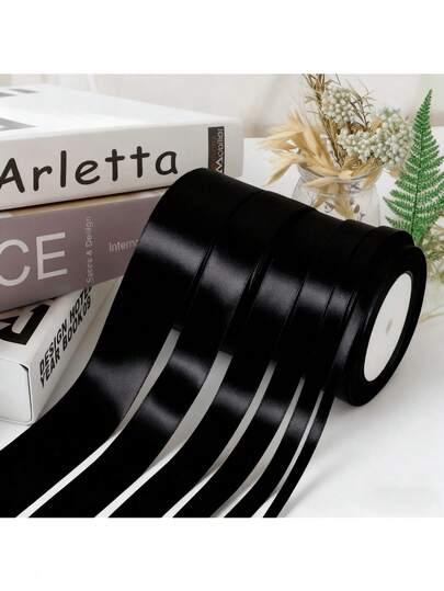 1 Roll Satin Ribbon, Suitable For Handmade Bows, Crafts, Weddings, Christmas Decorations, DIY Cards, Gift Wrapping