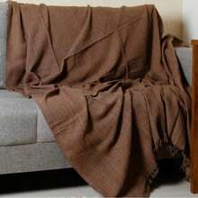 Luxury Sofa Throw 2.10 X 1.20 M, Decorative And Protective, 100% Cotton - Đất nung - Xem 2