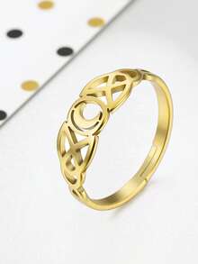 LIKGREAT Stainless Steel Moon Phase Crescent Moon Women's Ring 2026 Witch Amulet Jewelry Gift For Lovers And Friends - Minimalist Type - View 3