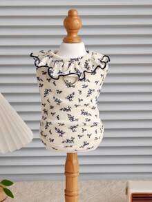 1pc Pet Princess Tulle Dress, Cat Dog Wedding Gown, Birthday Puff Skirt, Comfortable Versatile Ditsy Floral Vest, Suitable For Poodle, Chihuahua, Teddy, Yorkshire Terrier And Other Small/Medium Pets, Daily Wear And Party Outfit - Multicolor - View 21