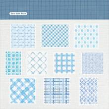 20 PIEZAS Pegatinas transparentes con cuadrícula para scrapbook de PET, suministros para scrapbooking, planificador, decoración de diario desordenado, collage, pegatinas, suministros para scrapbooking - Pegatinas - Ver 11