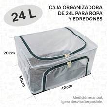 Fabric Storage - 24L Mesh Gray - View 8