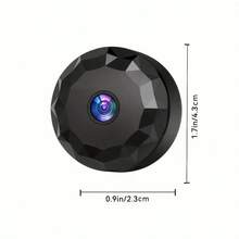 1个迷你间谍隐藏摄像头，无线WiFi隐藏摄像头，适用于智能手机，具备手机检测、夜视、手机视角、全高清隐藏摄像头功能，适用于家庭/办公室安防。 - 黑色 - 查看 10