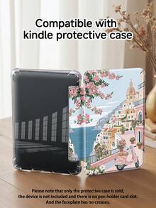 Ayotu 玫瑰与海景图案保护套，适用于 iPad Air 8 (M4) 2026 (11 英寸)/2026 (13 英寸)、10.2 英寸 2021/2020 款第九/八代，适用于带笔槽的三星 Galaxy Tab A8 10.5 英寸 2022 款，适用于 Kindle Paperwhite 第十二代 2024 款，支持自动休眠/唤醒功能，时尚保护套，适合作为妇女节、春季浪漫、情人节和周年纪念日的礼物。 - 彩色 - 查看 10