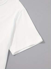 SimpieAndVersatileDesignCamiseta cactus con con estampado de sloganCottonT-Shirt - Blanco - Ver 6