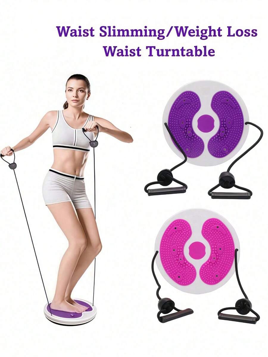 Multi-Functional Waist Disc With Reflexology Nodes Fitness Turntable For Home Workout Sturdy Waist Twisting Machine Fitness Tool To Use In Small Dorms And Apartments Workout Equipment For Weight Loss Gym Accessories Exercise Workout