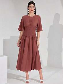 Women Short Dresses - Red - View 5