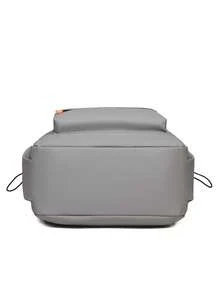 1 chiếc balo dây nylon buộc nút, dung tích lớn, kiểu dáng thời trang, phù hợp cho học sinh, sinh viên đi làm hoặc du lịch, unisex. - xám - Xem 6