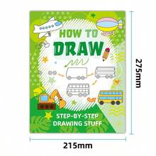 Step-By-Step Simple Hand-Drawn Tutorial With Adorable Subjects, Animals, Food, Gifts And More Wonderful Things, Ideal Gift For Boys And Girls - Multicolor - View 6