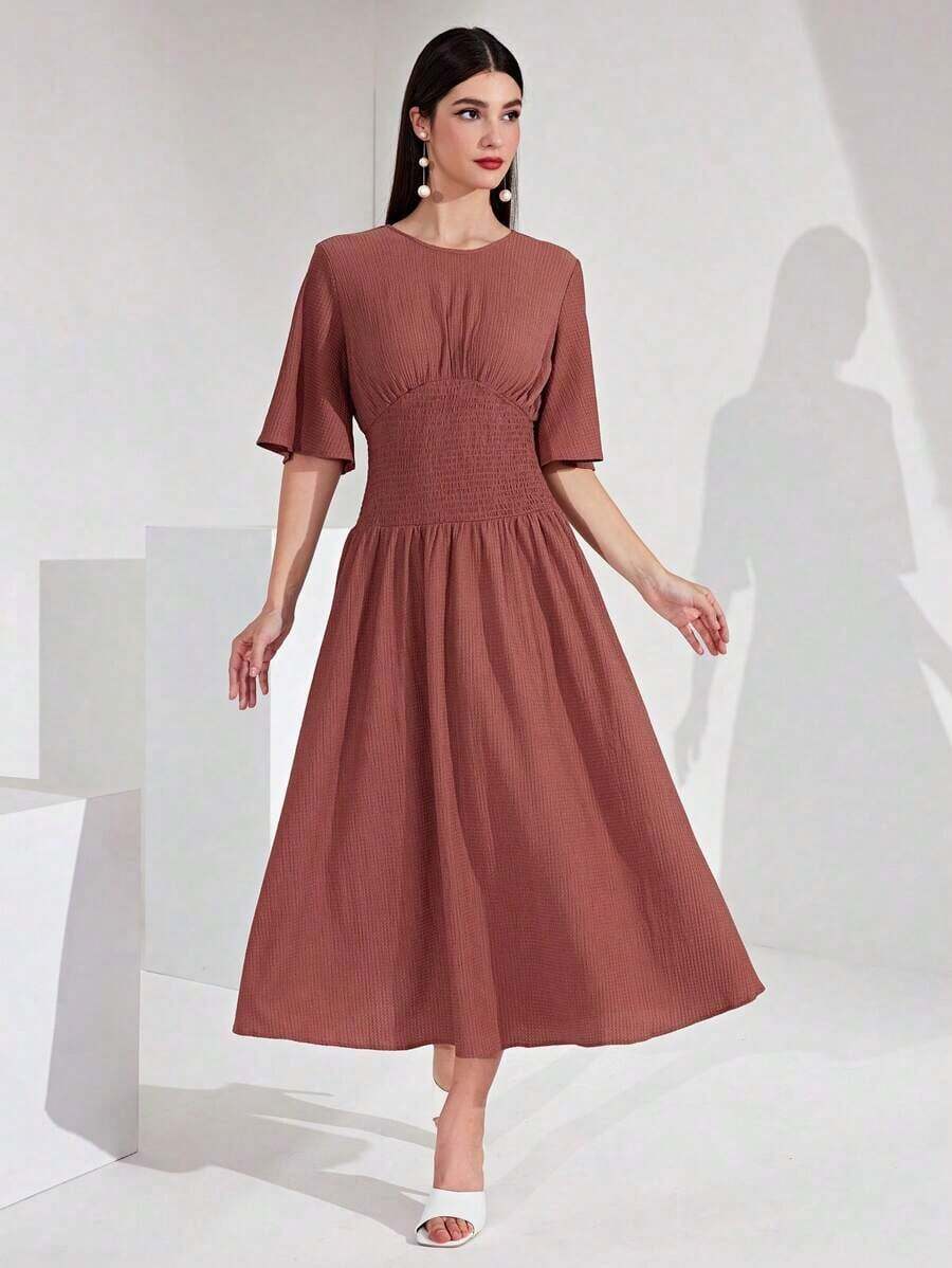 Women Short Dresses - Red - View 1