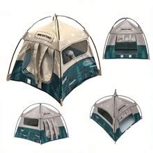 Miniatura de barraca de camping artesanal, ideal para decorações de Natal, Halloween e Páscoa. - Uma tenda em miniatura para casa de bonecas - Ver 7