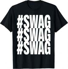 Hashtag Swag T-Shirt - Black - View 5