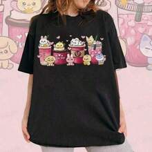 Men T-Shirts - 黑色 - 查看 1