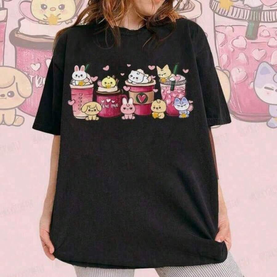 Men T-Shirts - 黑色 - 查看 1