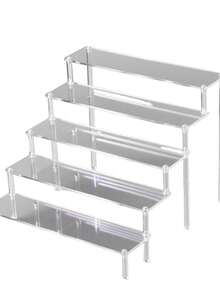Giá trưng bày acrylic dài 40cm/15.7in, nhiều tầng, thích hợp làm giá đựng tráng miệng cho tiệc cưới, giá đựng bánh ngọt, giá đựng tráng miệng bằng acrylic. - Trong sáng - Xem 6