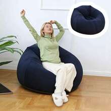 Kursi Santai Lipat, Sofa Bean Bag Bulat Modern dengan Bantalan Tebal, Sofa Tunggal Portabel Aneka Warna, Cocok untuk Rumah, Teras, Taman, dan Bersantai Saat Berkemah - Gaya kasual - View 1