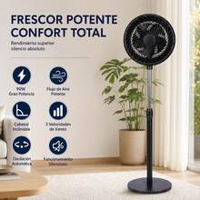 Pedestal Fans - Black - View 1