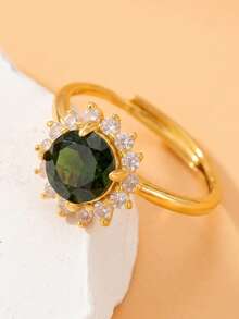1pc Fashionable & Elegant Open Ring For Women, Suitable For Daily Wear, Gift - Gold - View 7