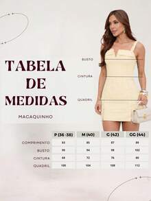 TETE FASHION WOMEN'S SHORT JUMPSUIT WITH V-NECK, ELEGANT TAILORED - 馬里布黃 - 查看 6