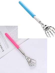 1/2 chiếc dụng cụ gãi lưng bằng thép không gỉ có thể điều chỉnh độ dài, thiết kế tay cầm tiện dụng, hình móng vuốt độc đáo, dụng cụ giảm ngứa cầm tay tiện lợi. - Nhiều màu - Xem 17
