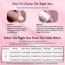 10pcs Duck Press On Nails Handmade Acrylic Nails Press Ons 3D Luxury Rhinestone Butterfly Designs Muti-Layer Gel Medium False Nails Full Cover Thicken Stick On Nails For Women Nail Art DIY - Móng tay hình vịt thủ công 52 - Xem 8
