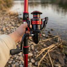 KecchKrezing Large Fishing Set Fishing Rod & Reel Combo With Landing Net, Tackle Box & Storage Bag, All-In-One Portable Outdoor Kit - Red - View 5