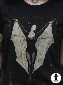 Dam-T-shirts - Svart - Visa 2
