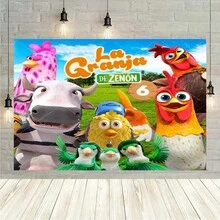 Green Grass Farm Theme Party Decoration  Background La Granja De Zenon Backdro Photo Backdrop Kids 1st Birthday Baby Shower - Mô hình J - Xem 13
