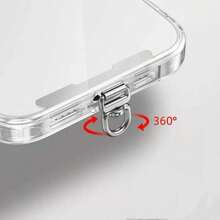 Móc khóa dây đeo điện thoại xoay 360° bằng thép không gỉ 0.4mm - Bạc - Xem 13