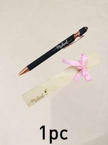 Bolígrafo con nombre personalizado, elegante estilo Aurora, bolígrafo de escritura con tarjeta de regalo con cinta, bolígrafo de firma personalizado para oficina, escritorio, diario, notas con lazo & caja de regalo, regalo personalizado para maestro, colega, graduación, cumpleaños, recuerdo único personalizable - Estilo D - Ver 24