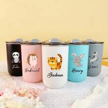 Cốc nước hình động vật hoạt hình dễ thương, thiết kế theo yêu cầu, làm bằng thép không gỉ. Món quà sinh nhật lý tưởng và đồ dùng uống hàng ngày tại văn phòng, quà tặng ngày lễ hoàn hảo cho bạn gái, giáo viên và học sinh. - Nhiều màu - Xem 3