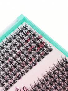 336 chiếc/hộp Mi giả chất lượng cao màu đen, thân dày, nối mi tự nhiên, độ dày 10mm, 12mm, 14mm, 16mm, 18mm, độ cong D, phù hợp sử dụng hàng ngày, tự làm, trang điểm, dự tiệc, thẩm mỹ viện. - Xem 5
