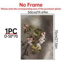1/9pcs Vintage Dark Academia Canvas Wall Art Posters For Room Home Decor Room Decor Aesthetic Room Decoration Stuff,Optional Frame Room Decor Wall Decor Floral Still Life & Swan Oil Painting Prints, Moody Botanical Gallery Decor For Living Room - Multicolor - View 50