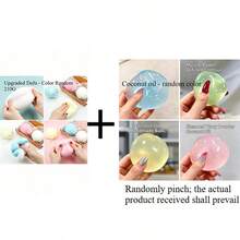 1 cái - Bóng slime siêu mềm và bông xốp cỡ cực lớn 10cm, bóng chất lỏng có thể bóp giảm áp lực, đồ chơi giảm căng thẳng cỡ lớn có độ đàn hồi chậm, mềm dẻo như bùn, quà tặng bất ngờ, quà sinh nhật, quà Giáng sinh, quà tặng hoàn hảo, quà đồ chơi - Nhiều màu - Xem 16