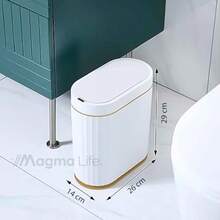 MAGMALIFE Bote de Basura Inteligente: Bote de Basura con Sensor de Movimiento Capacidad de 7 Litros Ideal para Oficina Recámara o Baño ¡Innovación sin Contacto para tu Espacio! - como en la imagen - Ver 3