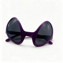 Popular Alien-Themed Glasses For Women In Europe And America, Suitable For Funny Gifts And Selfies.Lightweight And Stylish, Suitable For Both Parties And Casual Wear. - Xám - Xem 6