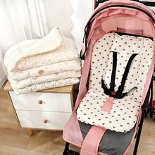Yue Ye 1pc Baby Stroller Seat Cushion, Double-Sided Stroller Pad, Can Be Used As Stroller Accessory Or In Multiple Scenarios, Side A Is Breathable & Comfortable, Side B Is Plush & Warm, Suitable For Most Baby Strollers, High Chairs, Home & Outdoor Use - Multicolor - View 9