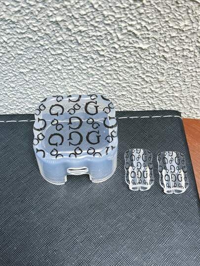 3pcs/Set Cable Protector Case, Letter Pattern, Suitable For 20W UK Standard Apple Fast Charger