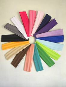 Colorful Casual Headbands Random Colors, Suitable For Beauty, Spa, Face Washing And Hair Accessory Set, Sports Non-Slip Elastic Headbands - Multicolor - View 2
