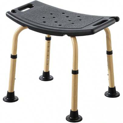 Banco de ducha ajustable en altura, asiento de baño antideslizante, capacidad de 150 kg, apto para uso doméstico