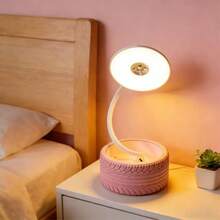 AMAZING VISION Lámpara de Mesa Recargable USB con Protección Ocular, Diseño Plegable y Rueda para Ajustar Brillo – Ideal para Estudio, Oficina o Lectura, Luz Portátil que Crea Ambiente - Morado - Ver 3