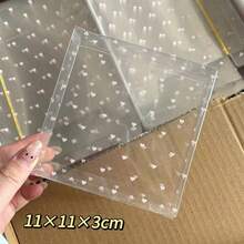 Scrunchie Hair Accessory Transparent Packaging Box Built-In Back Card Support Logo Print - 05; Folding Back Card 11*16cm - View 14