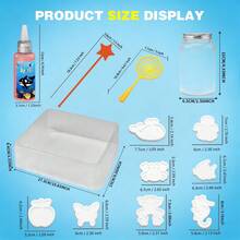 26/33/42件套DIY魔法玩具套装，儿童戏水套装，包含装饰瓶手工玩具，培养儿童动手能力和科学素养，女孩游戏，3岁以上男孩女孩的完美礼物，适合夏季与朋友和家人一起玩耍，也适合开学季。 - 彩色 - 查看 5