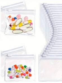 迷你6格便攜式藥盒，粉紅色小藥盒印有「Medicine」字樣，可存放藥物，字母旅行藥盒，6格便攜式藥物收納盒，日常藥物容器，適合存放維生素，可放入口袋或手提包的小藥盒，字母吊墜收納盒，耳環戒指珠寶收納盒，居家必備，旅行必備 - 粉色 - 查看 12