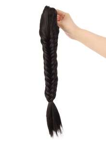 Fishtail Ponytail Wig For Women, Realistic Braided Long Braid, Claw Clip Style Ponytail, Atmospheric Updo. - Multicolor - View 12