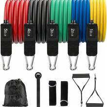 11pcs Grip Strength Trainer Set, Resistance Bands Workout Equipment - Multicolor - View 4